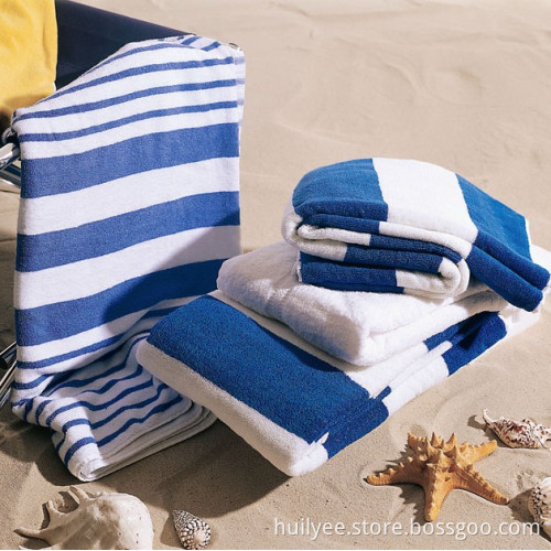 100% Cotton Stripe Beach Towel Hotel Towel